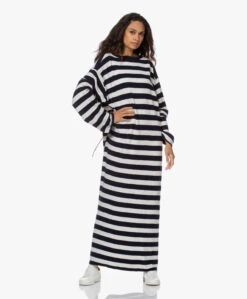 Extreme Cashmere N°192 Scoop Cashmeremix Jurk - Stripe -Mode Kleding 210805 b3fdc276 e599 4025 a0b9 a67aaf195f10
