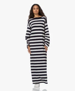 Extreme Cashmere N°192 Scoop Cashmeremix Jurk - Stripe -Mode Kleding 210805 d69a2b56 32d6 4a04 a69b 51f413cb71ae