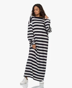 Extreme Cashmere N°192 Scoop Cashmeremix Jurk - Stripe -Mode Kleding 210805 edddef7c 6828 46e7 a826 c5d0df1fc7db