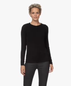 Drykorn Bajari Geribde Modal Longsleeve - Zwart -Mode Kleding 210830 27ee841c 8dca 4d07 b009 77888c5be105