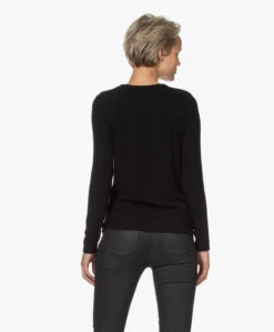 Drykorn Bajari Geribde Modal Longsleeve - Zwart -Mode Kleding 210830 3b72083c 216b 4b03 933e 4c743f875105