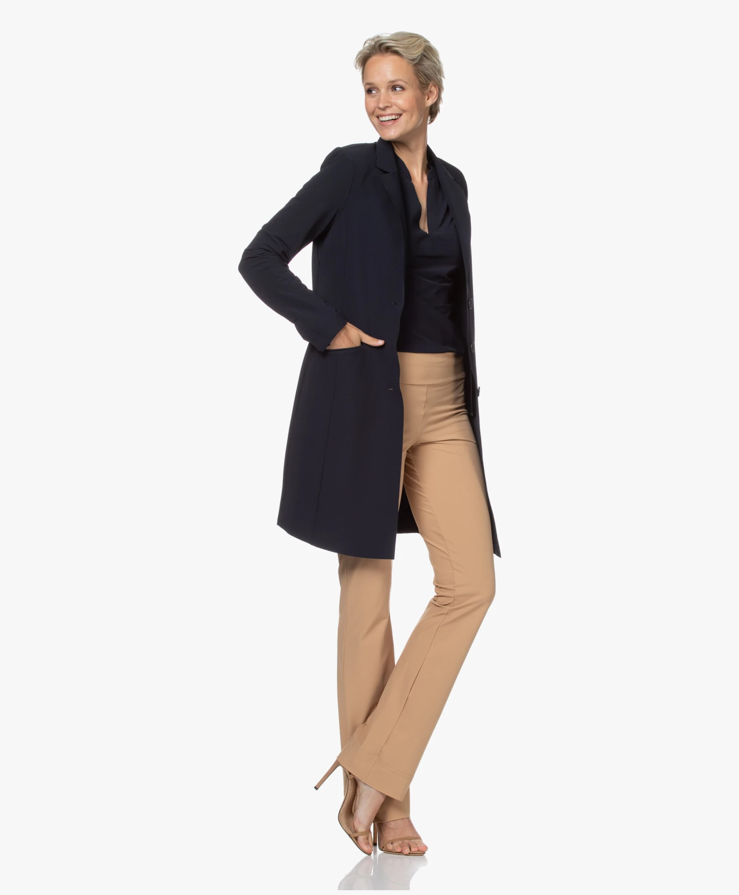 Japantky Luna Lange Travel Jersey Blazer - Zwartblauw 5 Japantky Luna Lange Travel Jersey Blazer - Zwartblauw - Afbeelding 5