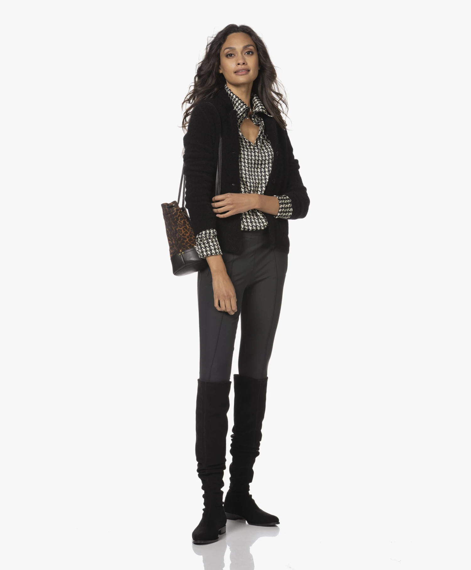 Panara Overknee Stretchlaarzen - Zwart 2 Panara Overknee Stretchlaarzen - Zwart - Afbeelding 2