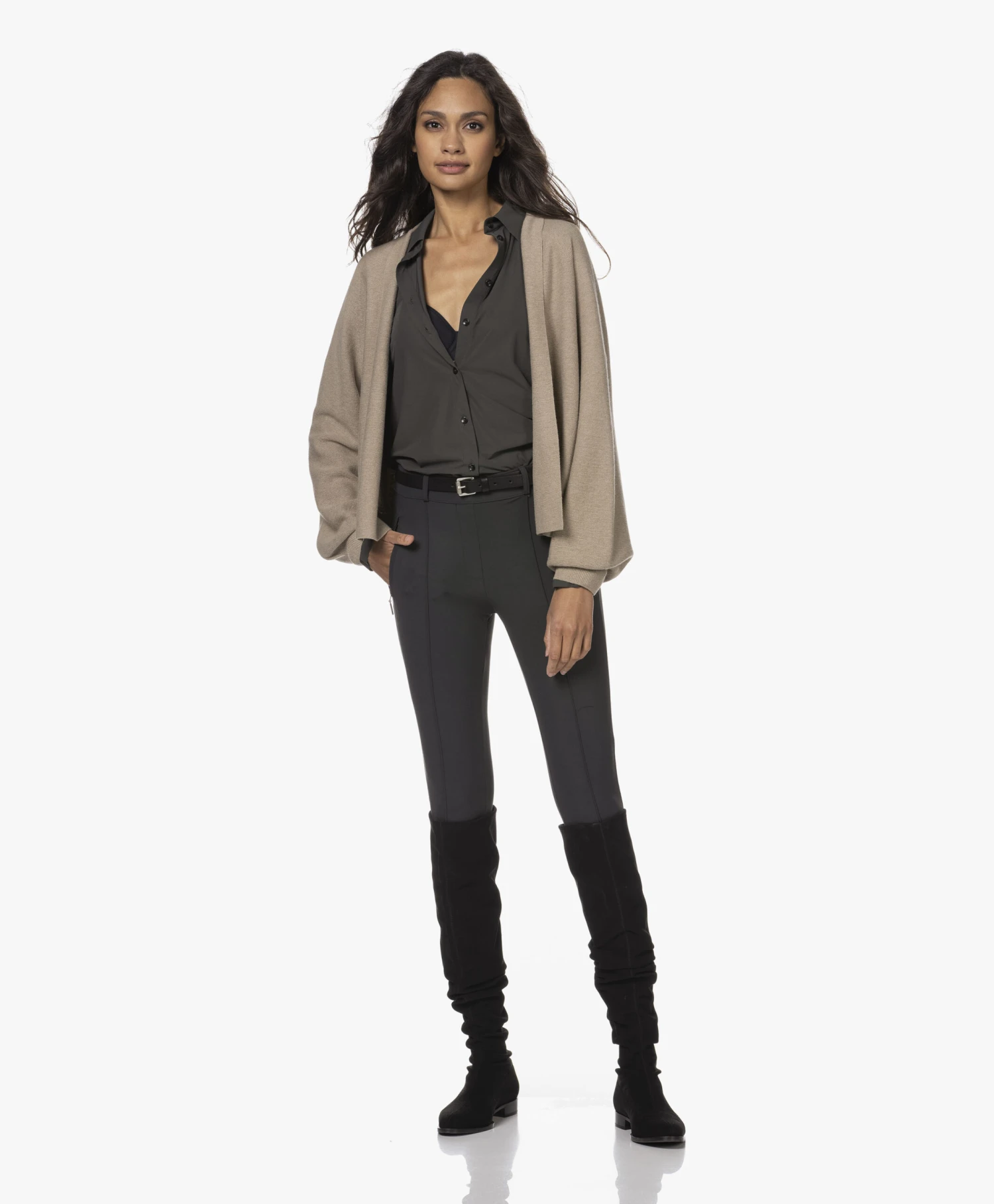 Panara Overknee Stretchlaarzen - Zwart 10 Panara Overknee Stretchlaarzen - Zwart - Afbeelding 10