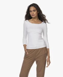 Wolford Cordoba Katoenmix T-Shirt - Wit 23 Wolford Cordoba Katoenmix T-Shirt - Wit -Mode Kleding 211006 ae8166b4 4a25 43e0 9fca 5838bfa02473