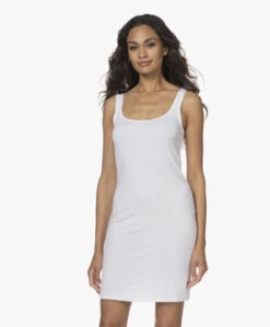 No Man'S Land Viscose Jersey Jurk - Wit -Mode Kleding 211012 990974a3 1a80 4b62 a41b 7f78bfda12b1