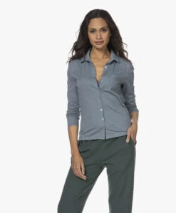 Belluna Marlo Katoenmix Jersey Blouse - Zeegroen -Mode Kleding 211013 c34505c5 585c 4cca a91e 9d5476e9351a