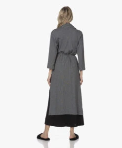 Skin Carina Pima Katoenen Jersey Badjas - Donkergrijs Mêlee -Mode Kleding 211019 8e18e368 4704 4084 b6f1 8fac20d076ea