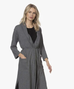 Skin Carina Pima Katoenen Jersey Badjas - Donkergrijs Mêlee -Mode Kleding 211019 9f3e431c 0808 4f73 bcb9 05705afde4c0