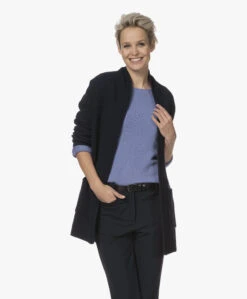 Sibin/Linnebjerg Mio Halflang Open Vest - Navy -Mode Kleding 211026 b66ffae2 9b42 4746 b03f abe41802e31f