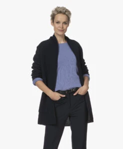 Sibin/Linnebjerg Mio Halflang Open Vest - Navy -Mode Kleding 211026 fbf0921e f31b 462a 908a df3b8937bb2a