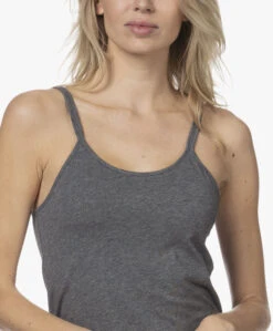 Skin Calyn Pima Katoenen Slip Dress - Charcoal Heather -Mode Kleding 211102 0c31ad6b 62e1 4895 a535 d32d0064b9a0