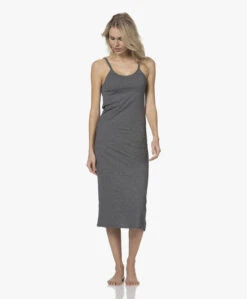 Skin Calyn Pima Katoenen Slip Dress - Charcoal Heather -Mode Kleding 211102 96b27d08 b274 40b2 86f9 7d7bcc05af7a