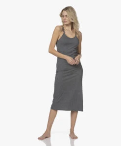Skin Calyn Pima Katoenen Slip Dress - Charcoal Heather -Mode Kleding 211102 e3c7a2f8 e676 42cc bfdb 237b6a7fdb9b