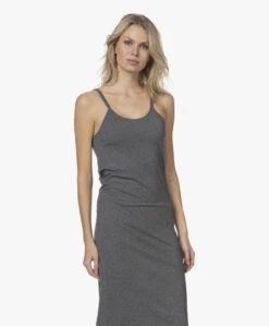 Skin Calyn Pima Katoenen Slip Dress - Charcoal Heather -Mode Kleding 211102 eebdd5b4 d9fa 49fb b325 6e2d83008059
