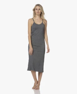 Skin Calyn Pima Katoenen Slip Dress - Charcoal Heather -Mode Kleding 211102 f990cf48 5140 4a14 aecd 2e8eaa8f451c