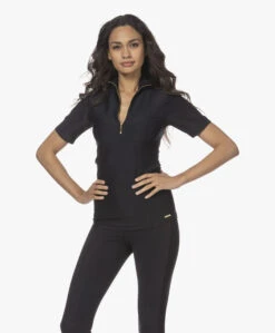 Deblon Sports Rosy Bee T-Shirt Met Rits - Zwart -Mode Kleding 211116 350c084a 2220 4a17 97ed 02f0f0047bb9