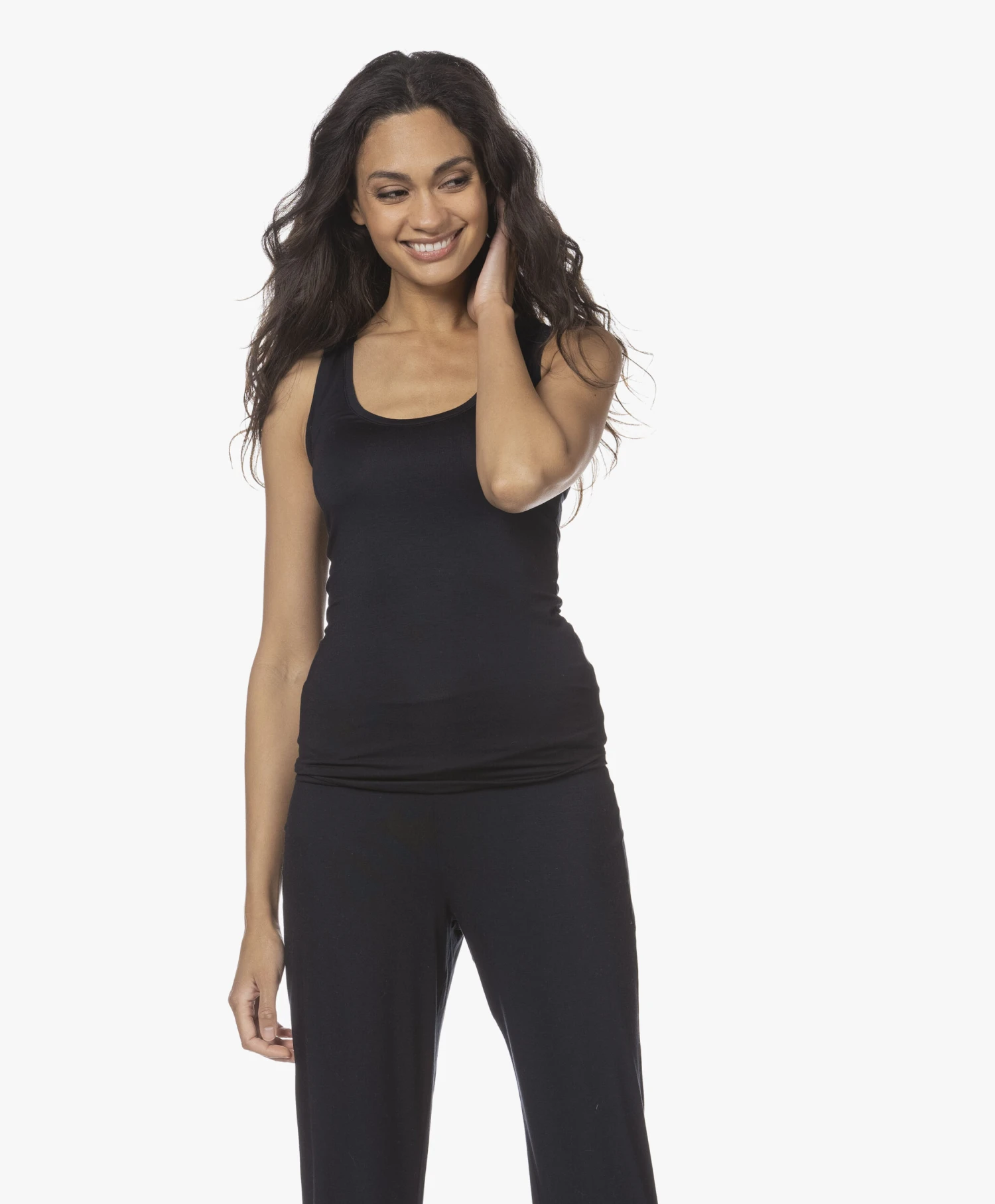 Hanro Modal Yoga Tanktop - Zwart 12 Hanro Modal Yoga Tanktop - Zwart - Afbeelding 12