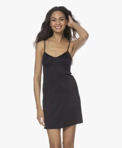 Hanro Satin Deluxe Onderjurk - Zwart -Mode Kleding 211125 1c134bef 04c6 4a05 befe bcc84a0b4740