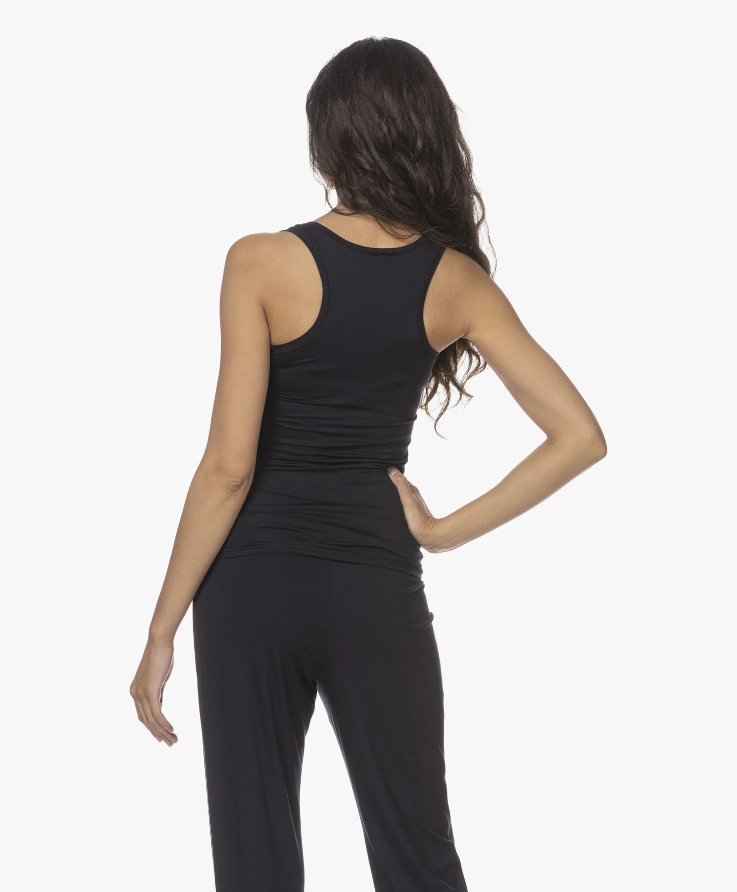 Hanro Modal Yoga Tanktop - Zwart 4 Hanro Modal Yoga Tanktop - Zwart - Afbeelding 4