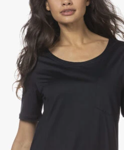 Hanro Cotton Deluxe Jersey Nachthemd - Zwart 24 Hanro Cotton Deluxe Jersey Nachthemd - Zwart -Mode Kleding 211125 31ac072a d546 4309 8484 5217fa870c38