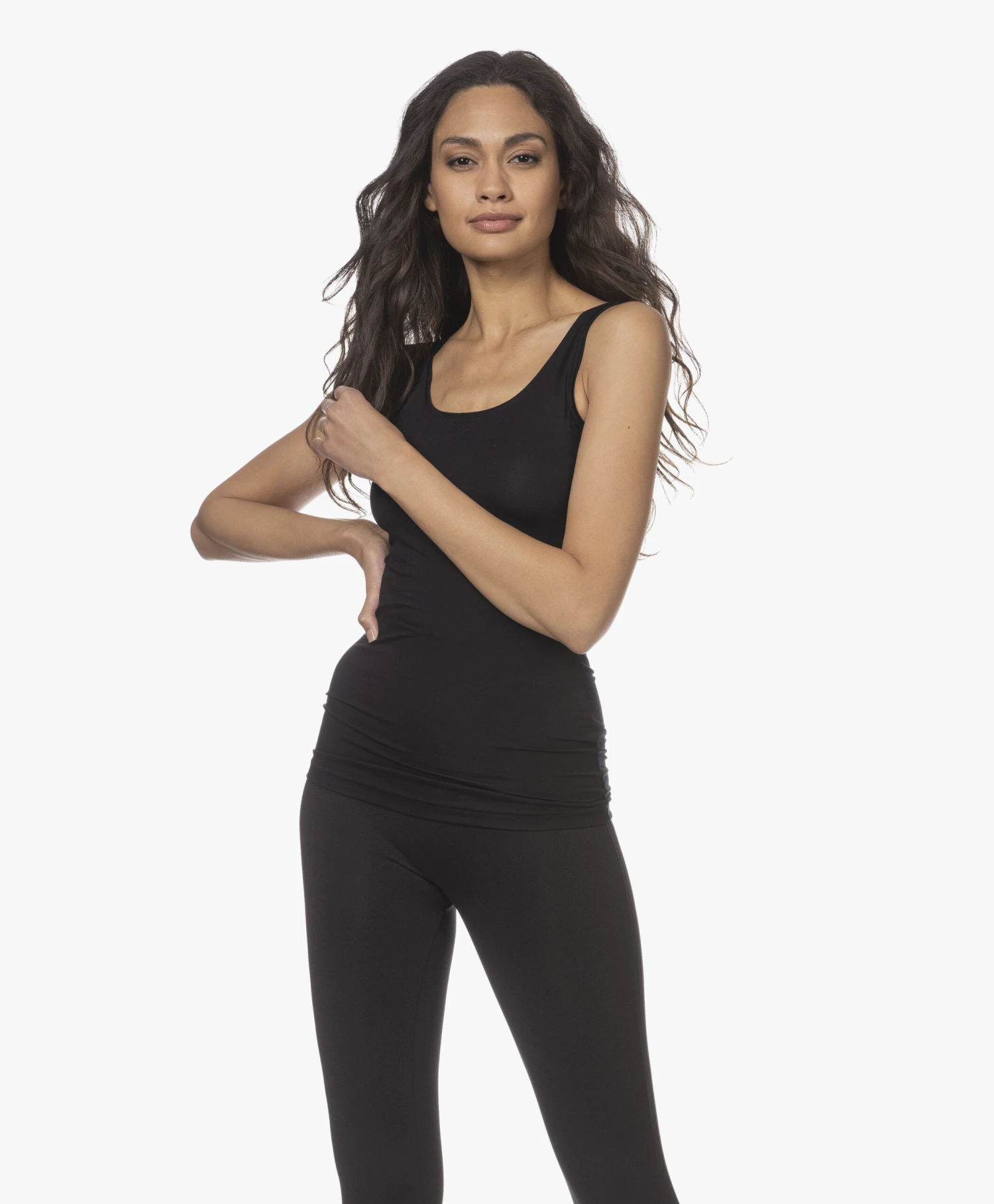 Hanro Soft Touch Modal Tanktop - Zwart 1 Hanro Soft Touch Modal Tanktop - Zwart