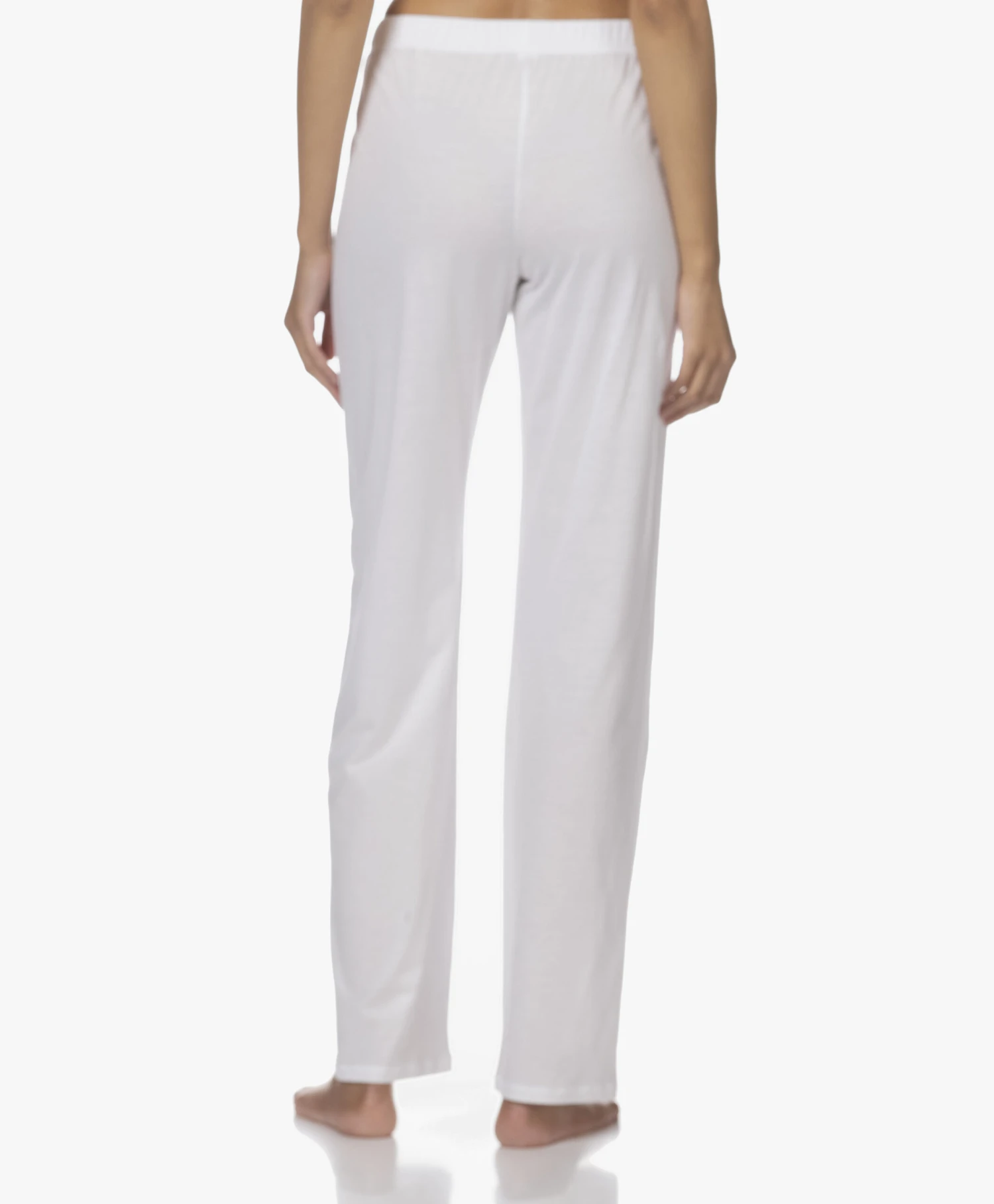 Hanro Cotton Deluxe Jersey Pyjamabroek - Wit 4 Hanro Cotton Deluxe Jersey Pyjamabroek - Wit - Afbeelding 4