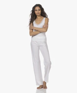 Hanro Cotton Deluxe Jersey Pyjamabroek - Wit 17 Hanro Cotton Deluxe Jersey Pyjamabroek - Wit -Mode Kleding 211125 c9c6782f aa90 4e37 95c9 adff7d2ac813