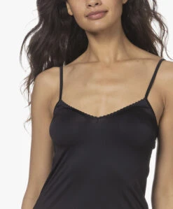 Hanro Satin Deluxe Onderjurk - Zwart -Mode Kleding 211125 d09618bc 7c5a 4d32 9035 1a900771ad89