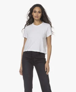 Re/Done + Hanes 50S Katoenen Boxy T-Shirt - Optic White -Mode Kleding 211207 a3fffca3 4b07 48fe 9ab2 1ae32caf2062