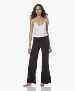 Skin Dubbellaagse Jersey Wijde Pijpen Broek - Zwart -Mode Kleding 211209 12831579 1f5a 45b2 bc12 d021dec1dc7c