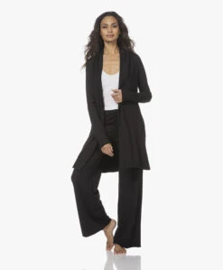 Skin Dubbellaagse Jersey Wijde Pijpen Broek - Zwart -Mode Kleding 211209 5b320019 2849 40ce 882e b30325cf6357 1