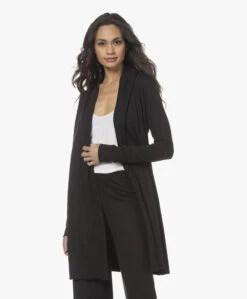 Skin Dubbellaagse Jersey Badjas - Zwart -Mode Kleding 211209 94c5deaf b4d3 49e5 bcd7 76befe4415d4