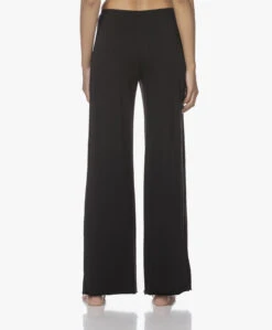 Skin Dubbellaagse Jersey Wijde Pijpen Broek - Zwart -Mode Kleding 211209 e62b4122 ab97 4051 bf59 b0bee5a69659