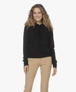 Joseph Gebreide Wol En Cashmere Capuchontrui - Zwart -Mode Kleding 211214 5fb39ac9 f740 47db b339 e6bab3fd0dc3