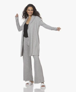 Skin Dubbellaagse Jersey Wijde Pijpen Broek - Grijs Mêlee -Mode Kleding 211216 0535ce1c c97a 450e 98de 3a915b3a9085 1