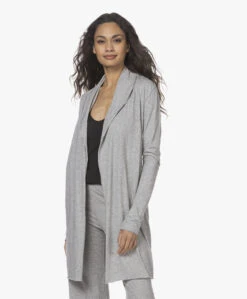 Skin Dubbellaagse Jersey Badjas - Grijs Mêlee -Mode Kleding 211216 22a70828 d990 45c5 9353 20df73d39fc1