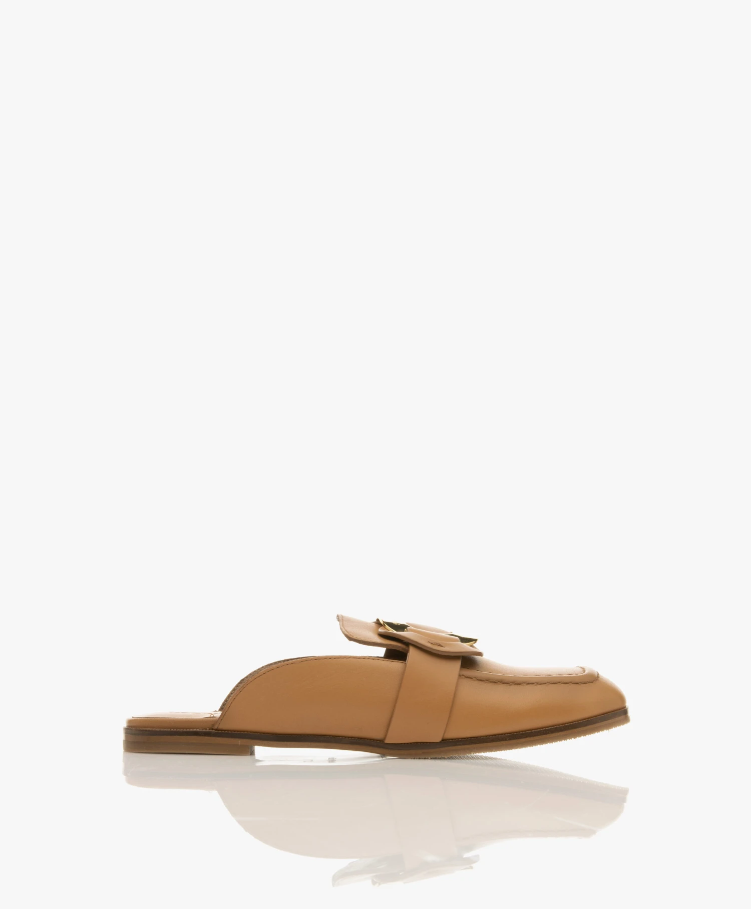 See By Chloé Chany Leren Loafer Mules - Light/Pastel Brown 1 See By Chloé Chany Leren Loafer Mules - Light/Pastel Brown