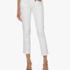 Frame Le High Straight Cropped Jeans - Wit