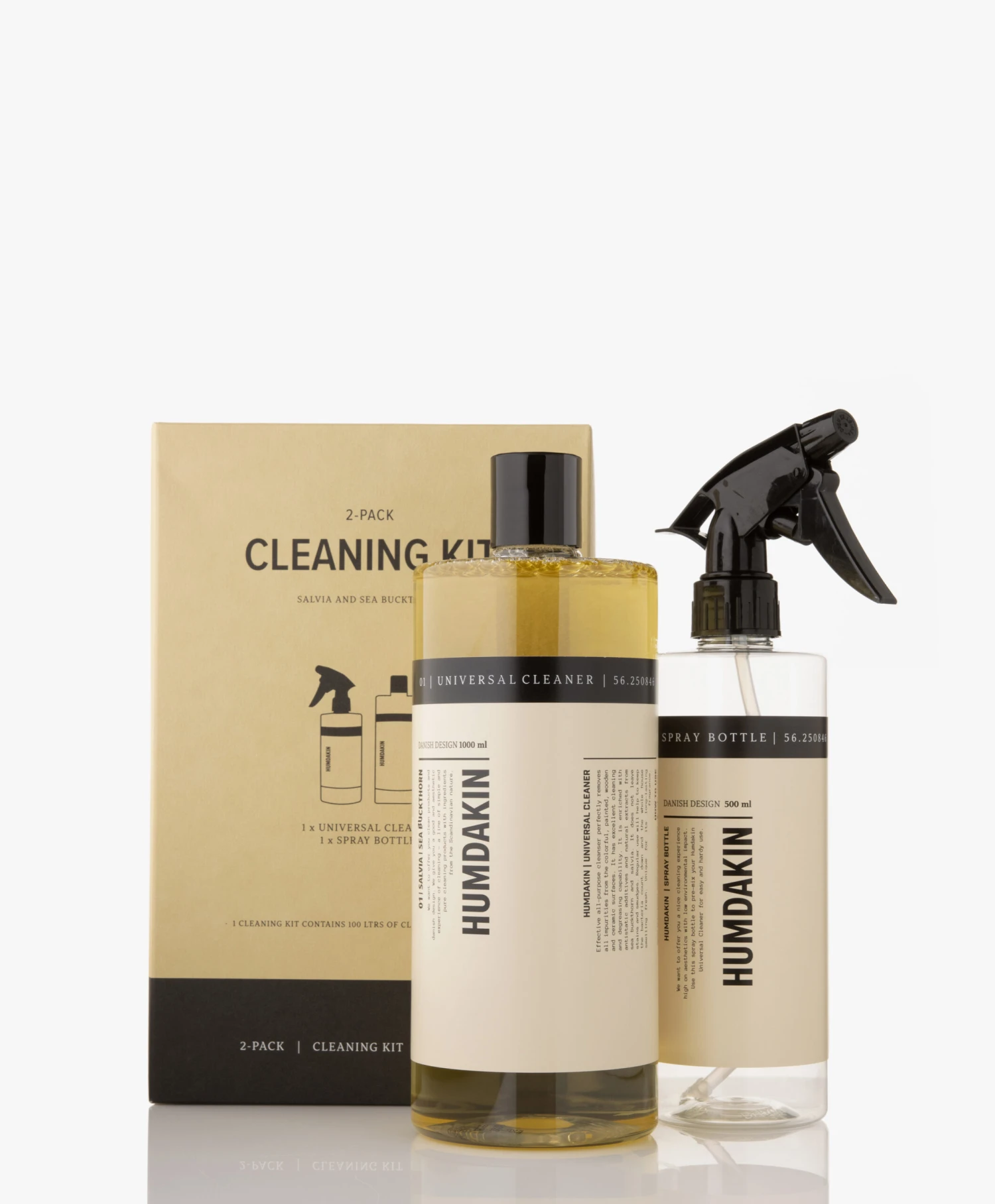 Humdakin Cleaning Kit Universal Cleaner & Spray Bottle - Salie & Duindoorn 2 Humdakin Cleaning Kit Universal Cleaner & Spray Bottle - Salie & Duindoorn - Afbeelding 2