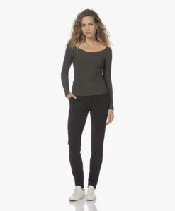 Studio .Ruig Bries Heavy Tech Jersey Broek - Zwart -Mode Kleding 220104 7dd35a71 b2d9 420b 9e0a 4c4af56a67ef