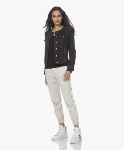 American Vintage Sonoma Slub V-Hals Longsleeve - Zwart -Mode Kleding 220105 8918dfba 1d64 4faf 80a9 2e525c54ea66