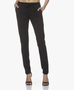 Studio .Ruig Bries Thick Jersey Broek - Zwart