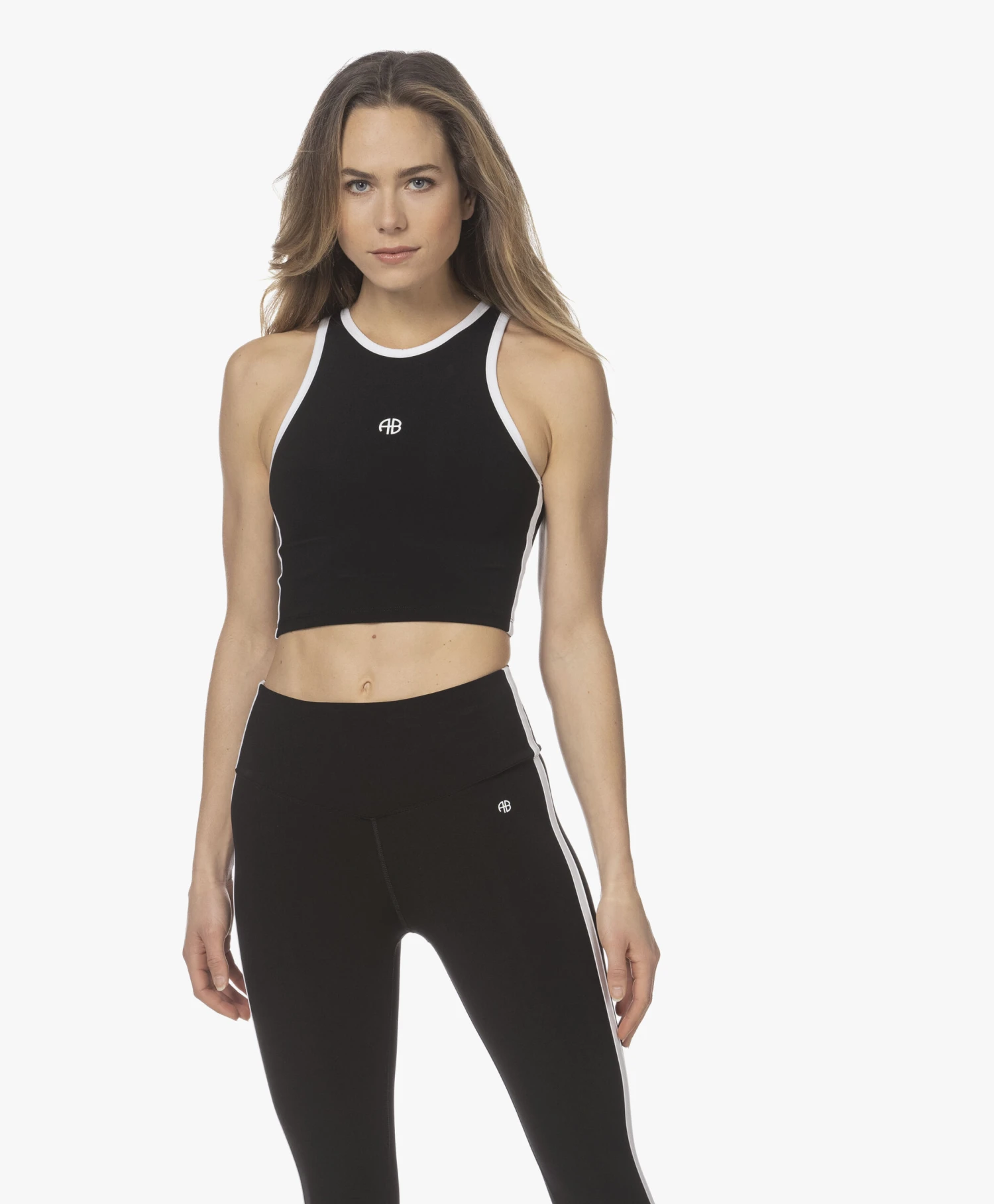 Anine Bing Brett Cropped Tanktop - Zwart 3 Anine Bing Brett Cropped Tanktop - Zwart - Afbeelding 3