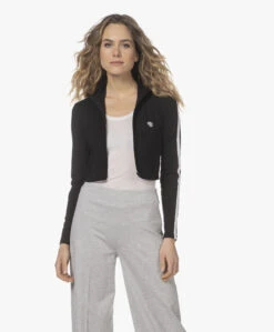 Anine Bing Devin Cropped Slim-Fit Tech Jack - Zwart -Mode Kleding 220118 445285e7 428c 4ef3 b245 243cdc610f72