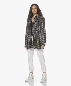 Iro Poly Modalmix V-Hals T-Shirt - Zwart -Mode Kleding 220203 4d2ee21b fd89 453b bc2e a4e5b58a6498