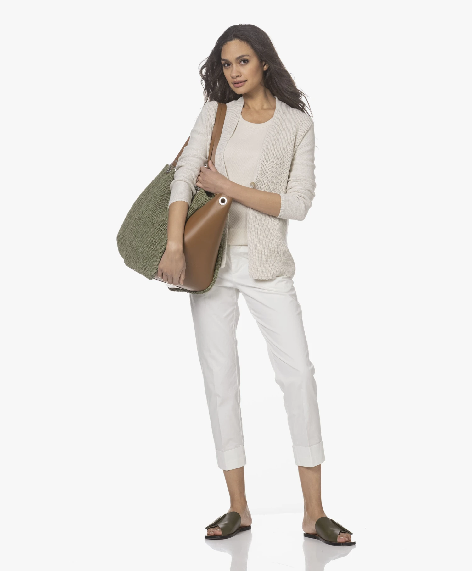 Atp Atelier Ceci Leren Slippers Met Gesp - Groen 10 Atp Atelier Ceci Leren Slippers Met Gesp - Groen - Afbeelding 10