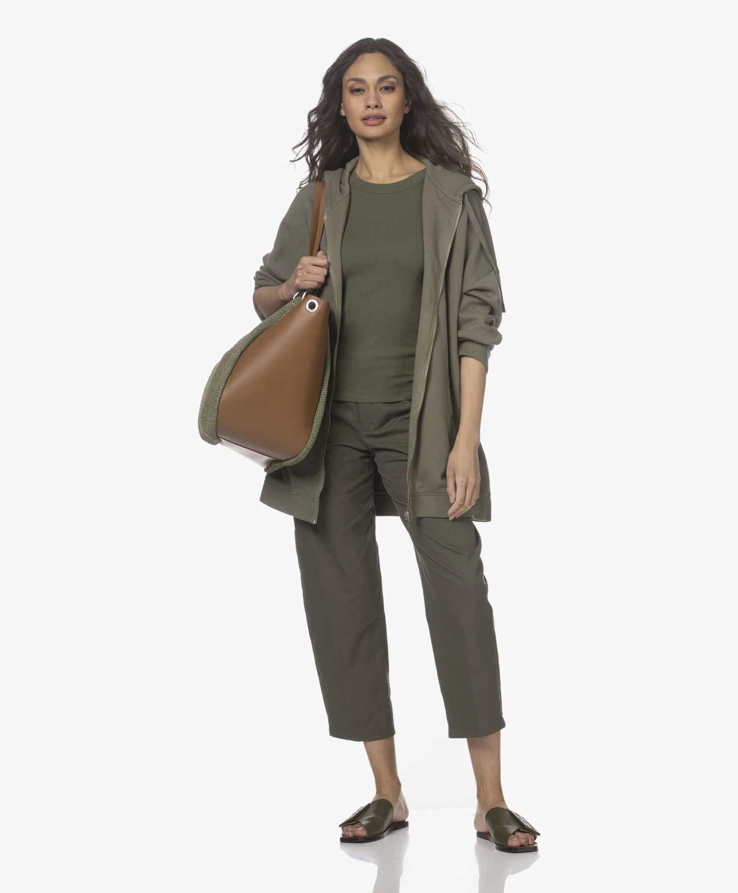 Atp Atelier Ceci Leren Slippers Met Gesp - Groen 13 Atp Atelier Ceci Leren Slippers Met Gesp - Groen - Afbeelding 13