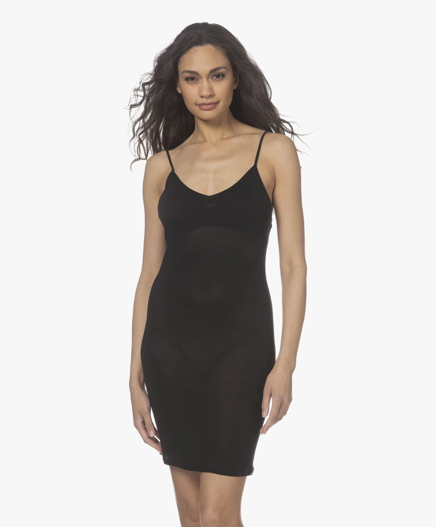 Majestic Filatures Viscose Jersey Onderjurk - Zwart 11 Majestic Filatures Viscose Jersey Onderjurk - Zwart - Afbeelding 11