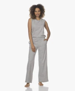 Skin Chistine Katoenen Jersey Broek - Grijs Mêlee -Mode Kleding 220316 e65548ae a577 45e3 b90f c6d59f928402